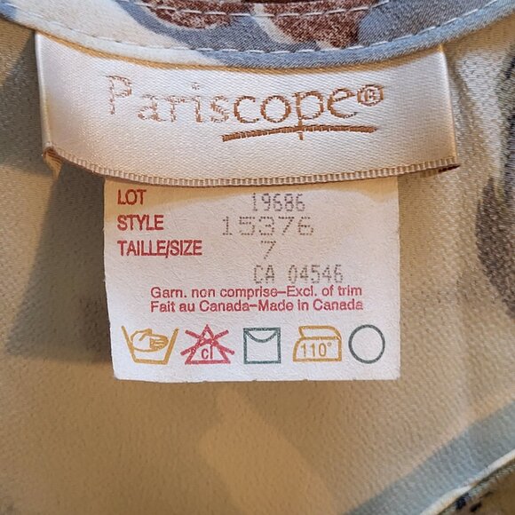 PARISCOPE Floral Maxi Slip Dress Size 7 - Picture 7 of 7